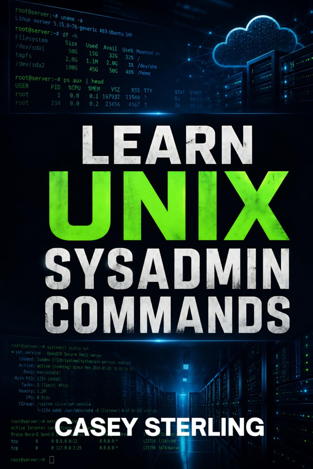 LEARN UNIX SYSADMIN COMMANDS: A Hands-On Guide to Mastering Linux Terminal, Bash Commands, Shell Scripting, and Real-World Troubleshooting.