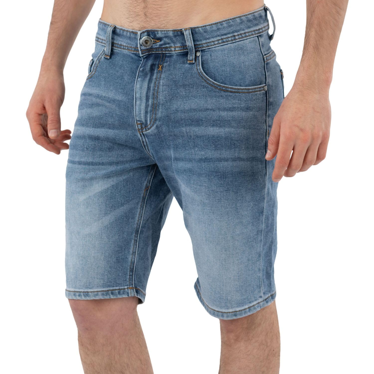 TONY BACKER - Pantaloncini Jeans Uomo, Jeans Corti Estivi, Stile Casual, Urban, Classic, Shorts Denim, Bermuda Uomo Blu, Taglia da 44 a 54 Art. YG6045