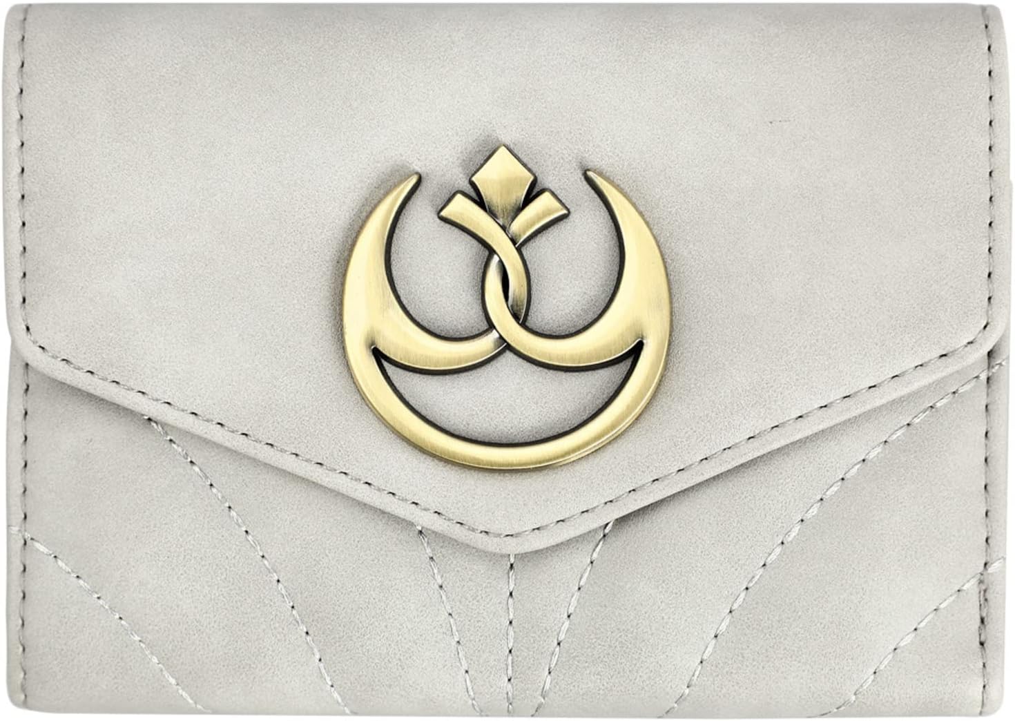 Bioworld Star Wars' Princess Leia Wallet with Rebel Metal Badge Cosplay