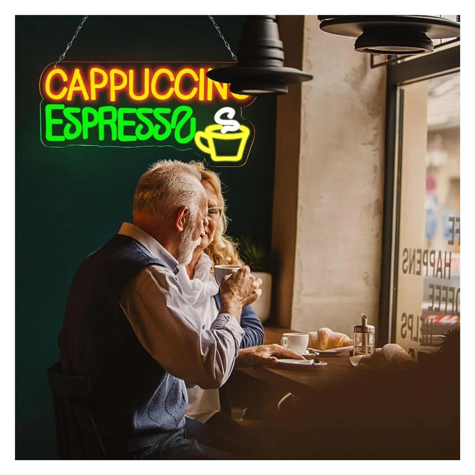 Decoración Lámparas Letrero De Neón Cappuccino Espresso Para Barra De Cerveza, Luz Para Decoración De Pared De Cafetería, Bistró, Cafetería, Tienda, Cueva De Hombre, Fiesta