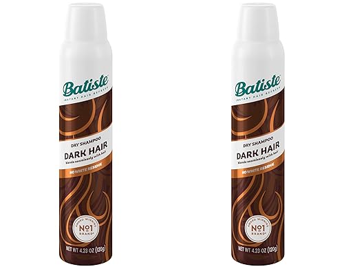 Batiste Champú Color Seco, Cabello Oscuro 6.8 fl oz (Paquete de 2)