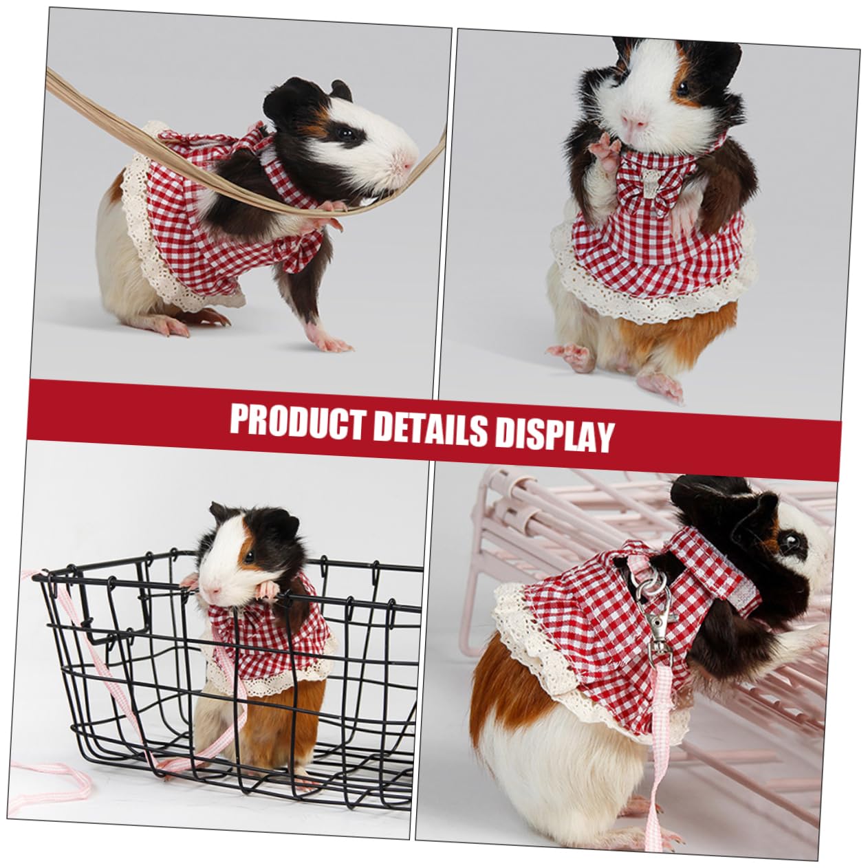 Kisangel 3 Pièces Petit Harnais pour Animaux De Compagnie Harnais De Lapin De Lapin Corde De Traction Corde De Remorquage Weasypet Kit Ceinture De Laisse De