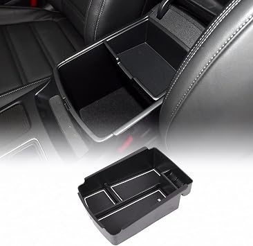 Center Console Armrest Storage Box Organizers Phone Tray Accessories for Kia Sorento 2016 2017 2018 2019 2020 Armrest Storage Box Secondary Insert Tray Coin Container Black Made of ABS Armrest