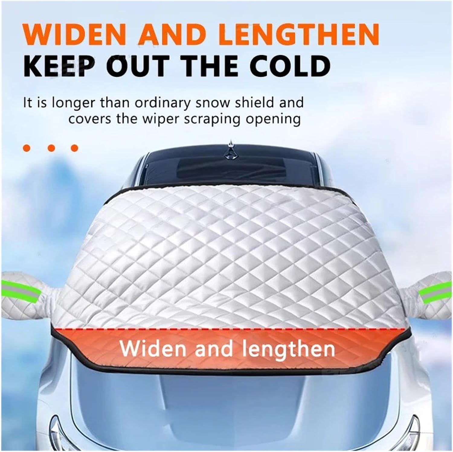 Snow Protection for Cars Magnetic Car Windshield Snow Cover Thicken Front Window Shield Anti Snow/Ice/Frost Outdoor Protection