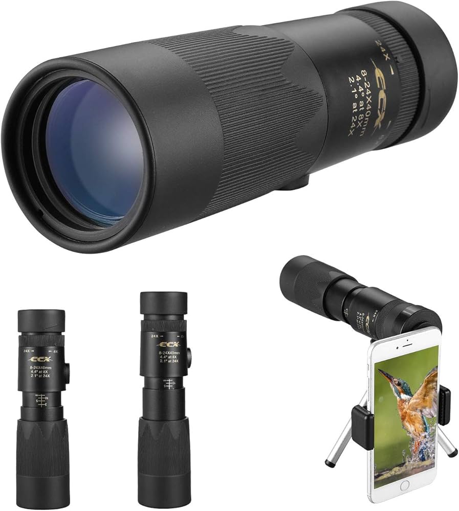 Buy High Power Monocular Telescope, 8-24x40 Zoom Dual Focus BAK4