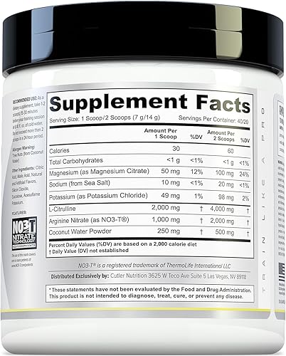Vista 14 de Cutler Nutrition Amplify Pump Pre Entrenamiento Sin Cafeína Óxido Nítrico Booster que contiene arginina y citrulina pre-entrenamiento para bombas