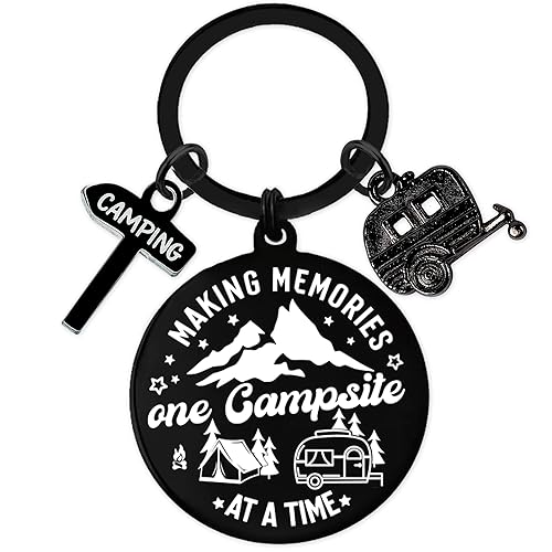 Camper Keychain Gifts for Women Men - RV Keyring for