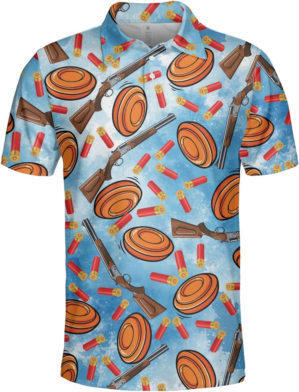Clay Trap Shooting for Dad Gifts, Coach, Skeet Shooting Clothing Sporty Polo Shirt for Men and Women Size S-5XL