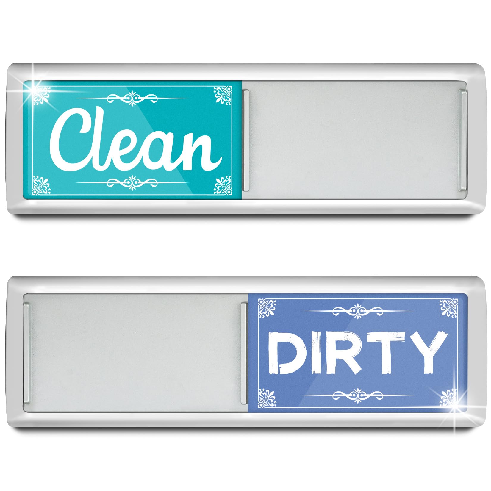 Dishwasher Magnet Clean Dirty Sign, Green & Blue Clean Dirty Magnet For Dishwasher, Refrigerator, Kitchen Signs,Kitchen Decor And Accessories