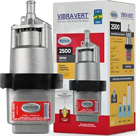Bomba de Água Submersa Rymer 2500, Saída 3/4", 1850 L/h, Elevação 65m, 220V