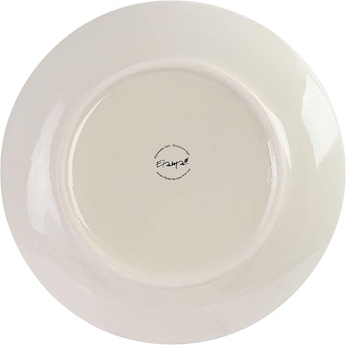 Miniatura 6 de Elama Sebastian - Juego de platos llanos de cerámica de 6 piezas en varios colores