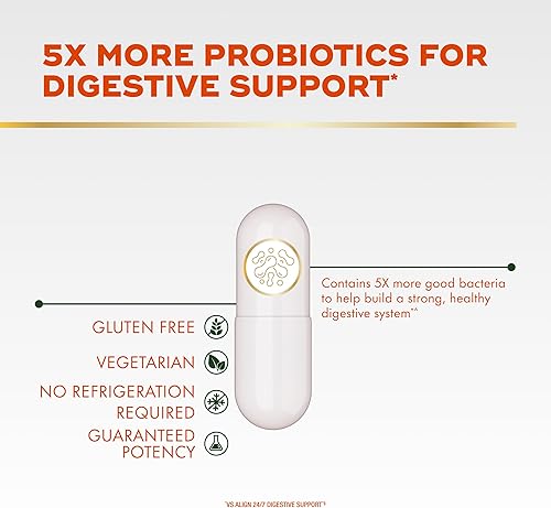 Miniatura 3 de Align Probióticos extra fuerza, probióticos para mujeres y hombres, marca #1 recomendada por médicos, 5 veces más bacterias buenas para ayudar a