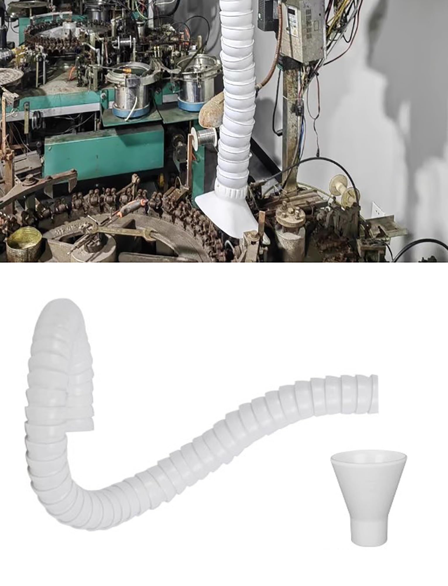 Tuyau d'échappement réglable premium de 75mm avec bras articulé robuste