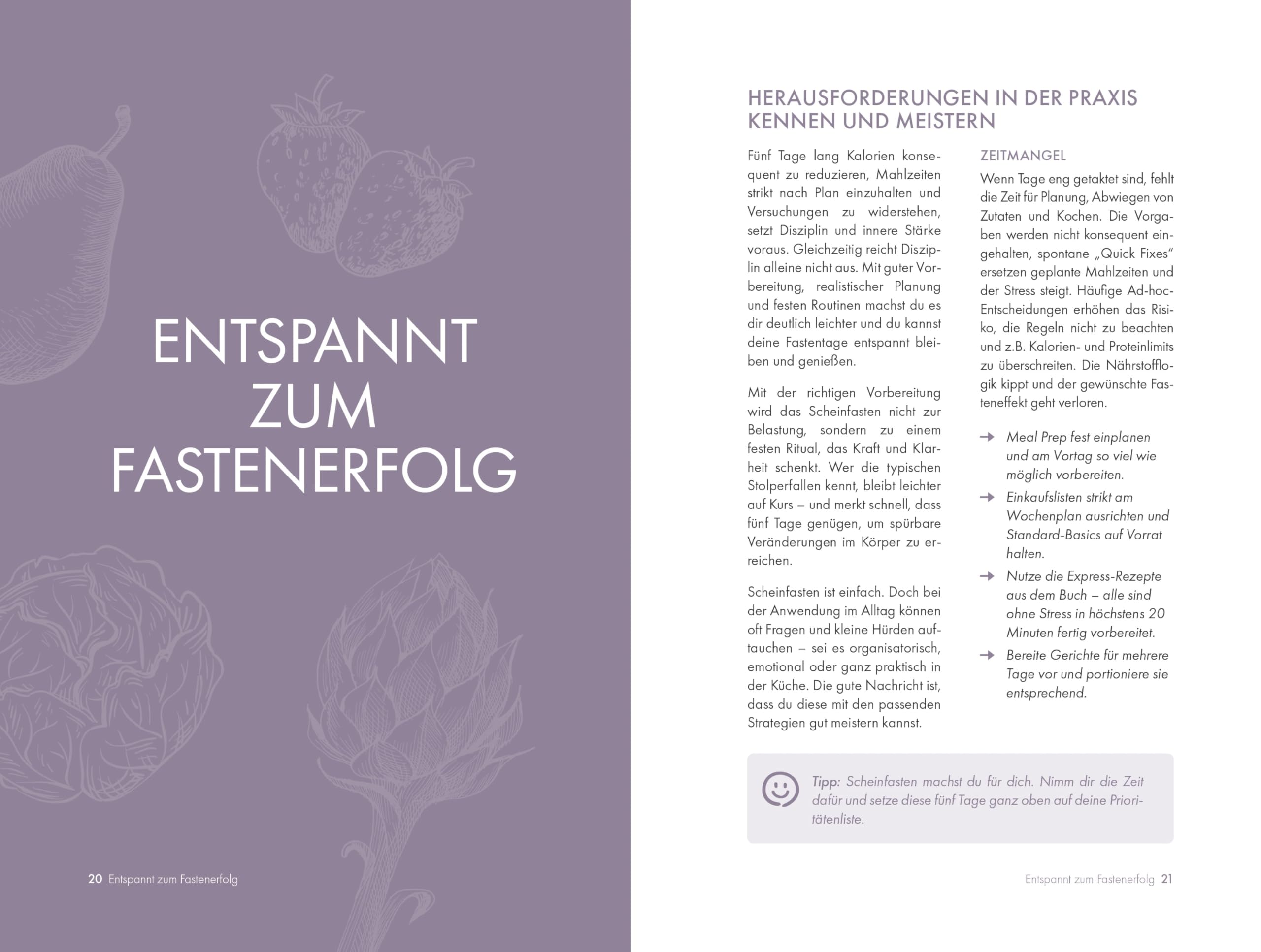 Einfach Scheinfasten – Schnelle Rezepte, große Wirkung: Bring dich zurück in Balance und spüre neue Leichtigkeit | Mit klaren Wochenplänen & Nährwertangaben einfach und ohne Hunger fasten