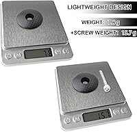 Vista 4 de BUCKLOS Tapa superior para auriculares de bicicleta y tuerca de estrella, aleación de aluminio/fibra de carbono para vástagos de manillar