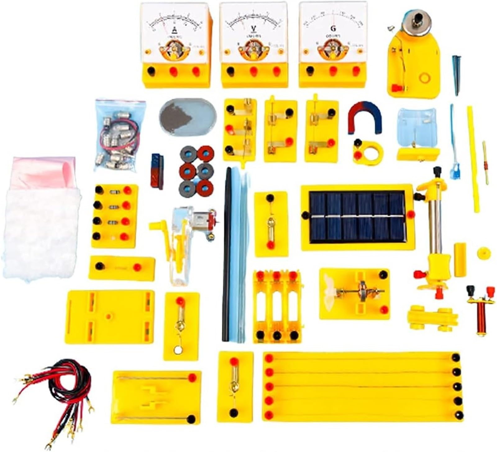 48-teilige Experimentierbox For Elektromagnetische Schaltkreise, Physik