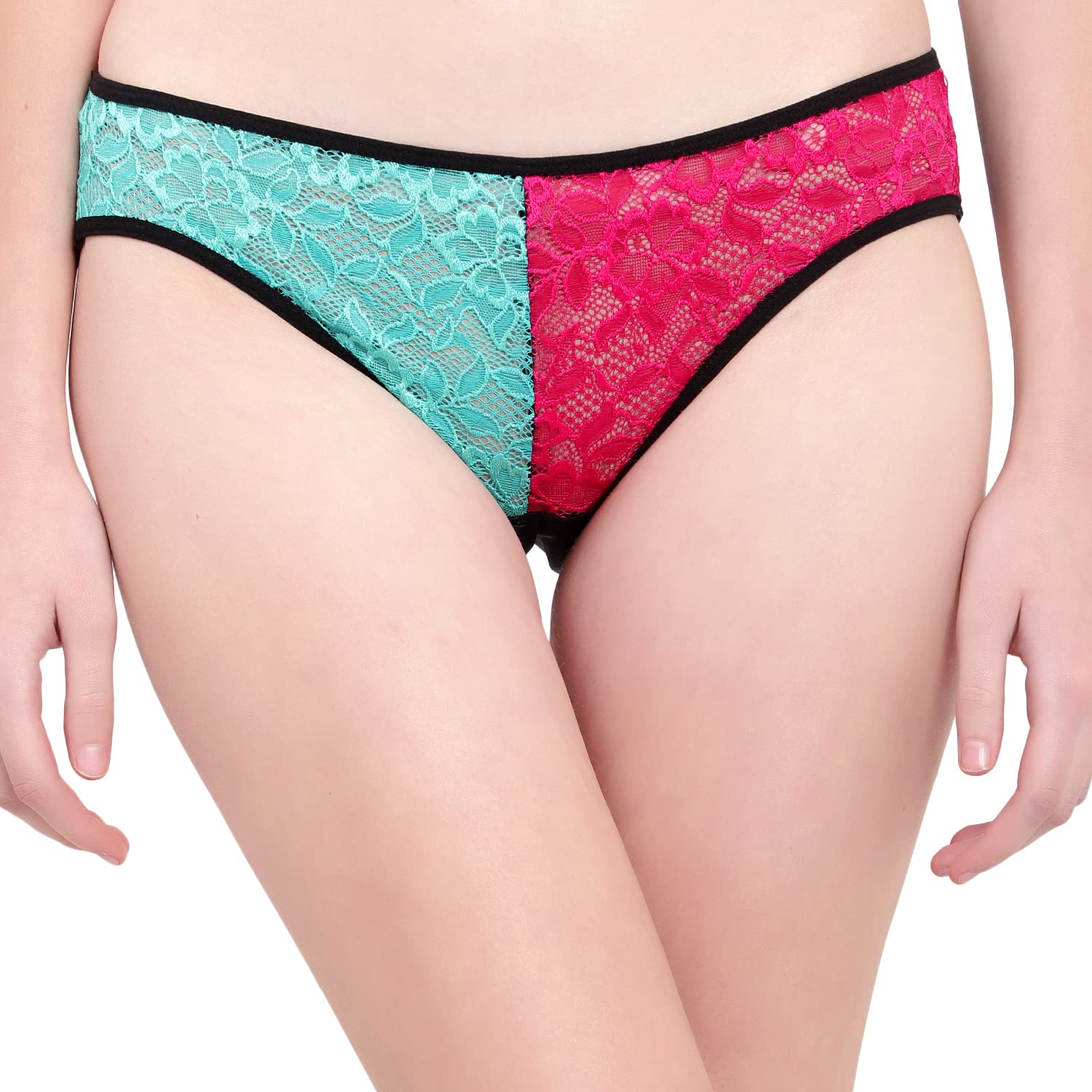 Womens net Thong Multicolor Panty hot Free Size fit to S-M-L (Multicolour)-image-32