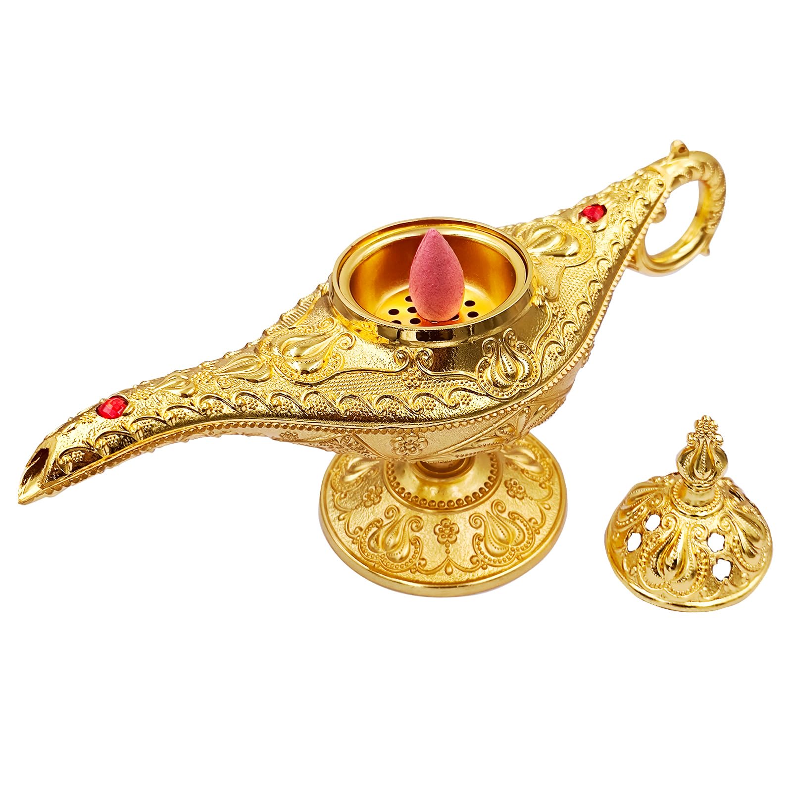 Amazon.com: Aonfubu Vintage Aladdin Genie Lamp Cone Incense Holder