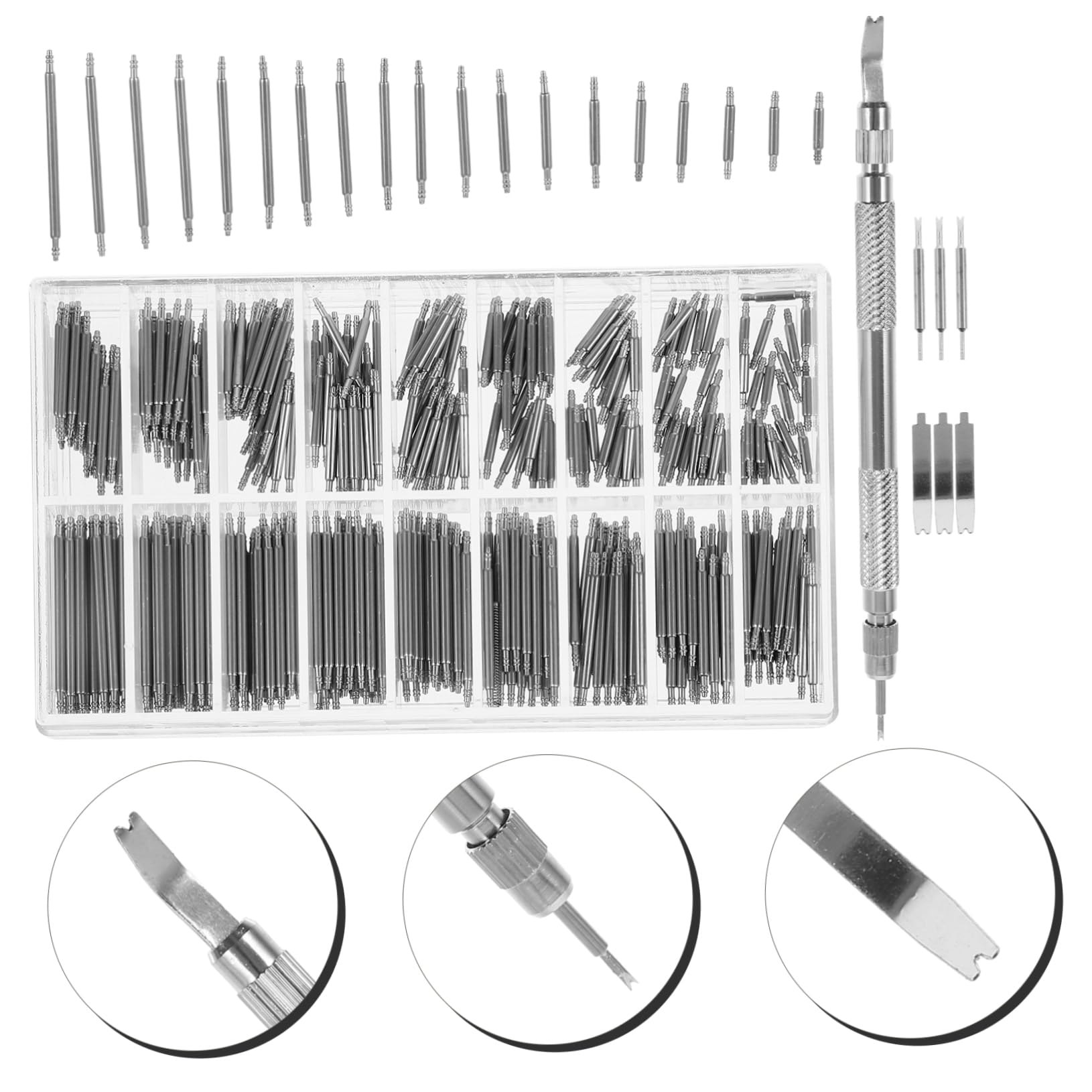 PACKOVE 5 Ensembles Ensemble d'outils de réparation de Montres Trousse à Outils Outil de Suppression de Liens extracteurs de Bracelets de Montre Sangle Combinaison épingler Boîte à Outils