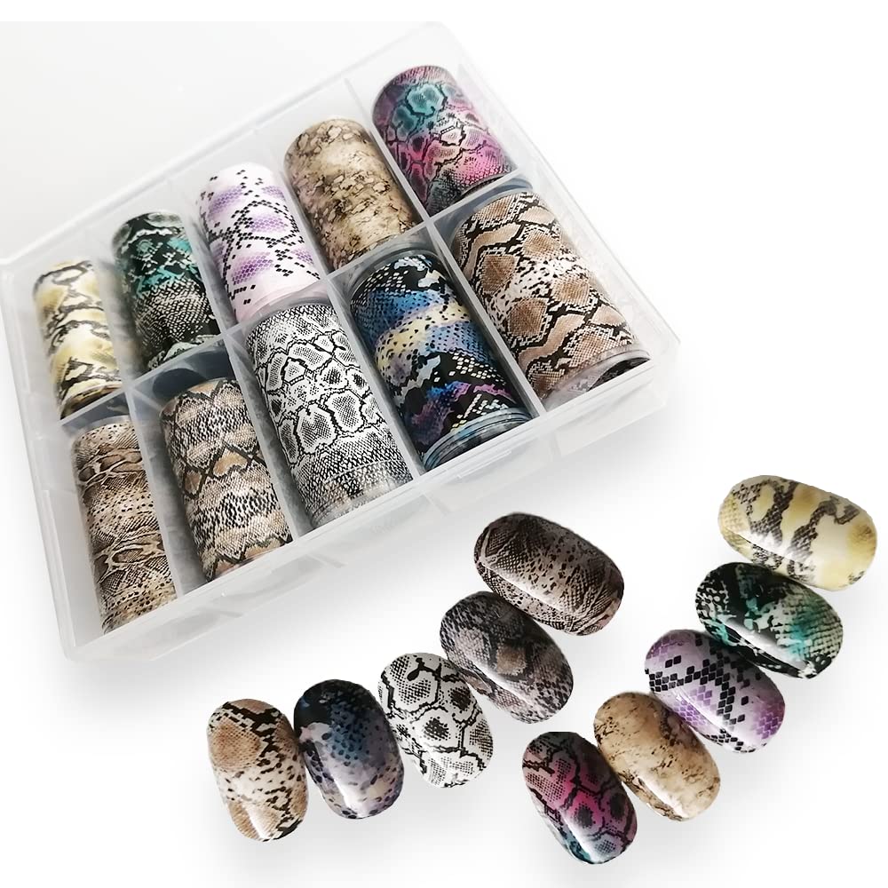 Amazon.co.jp: ネイルホイル パイソン柄 ジェルネイル ネイルアート