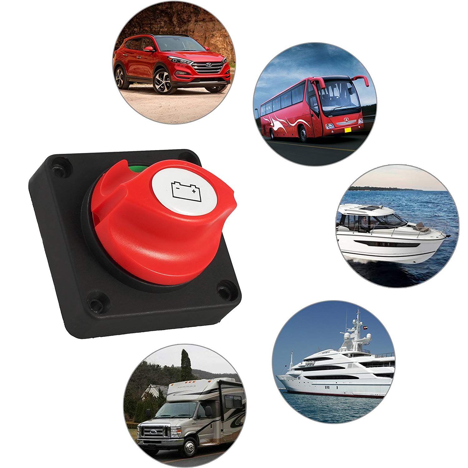 OFNMY Battery Isolator Switch Battery Disconnect Master Switch Car