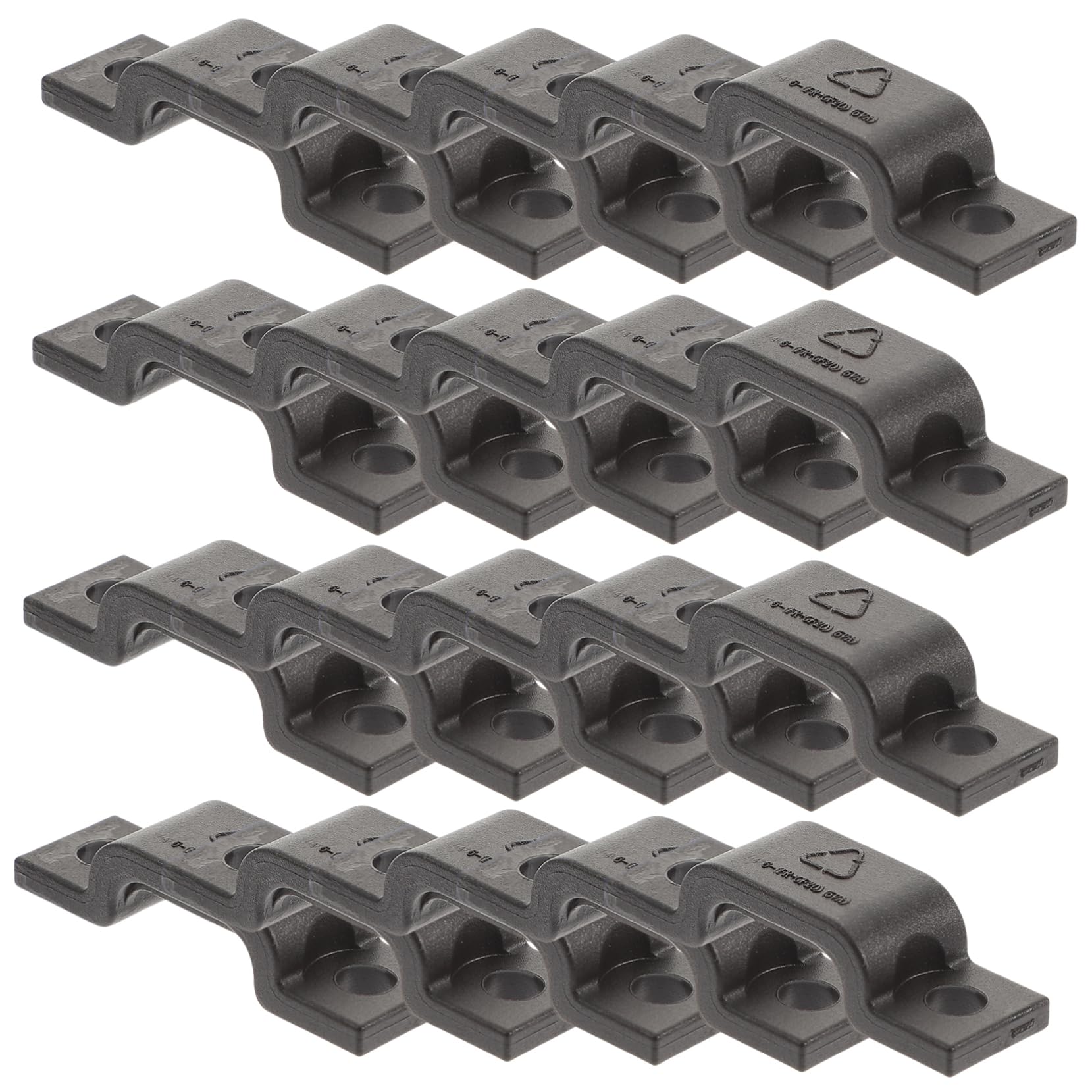 Uonlytech 5 Set Di Clip in Nylon Per Cavi Fascette Per Fissaggio Cavi Fascette Per La Gestione Dei Cavi Morsetto Per Cavi 20 Pezzi*5