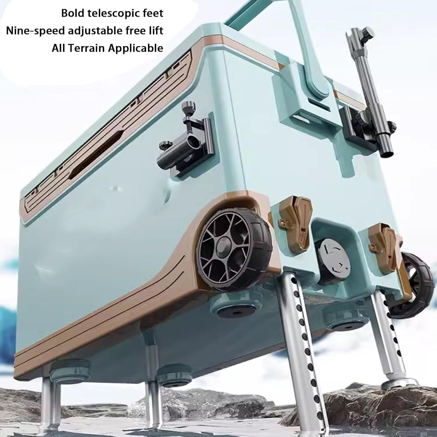 Fishing Toolbox Tackle Box, Storage Multifunctional Fishing That Can Sit Bucket Independent Tool Layer 36L of