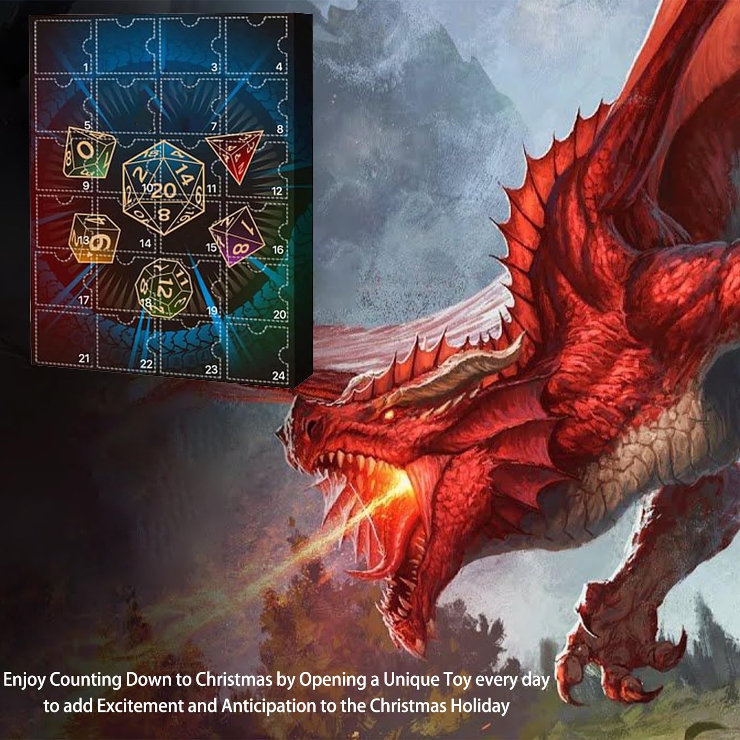 Calendrier De L'Avent Dungeon & Dragons 2025-24 Jours De Décorations