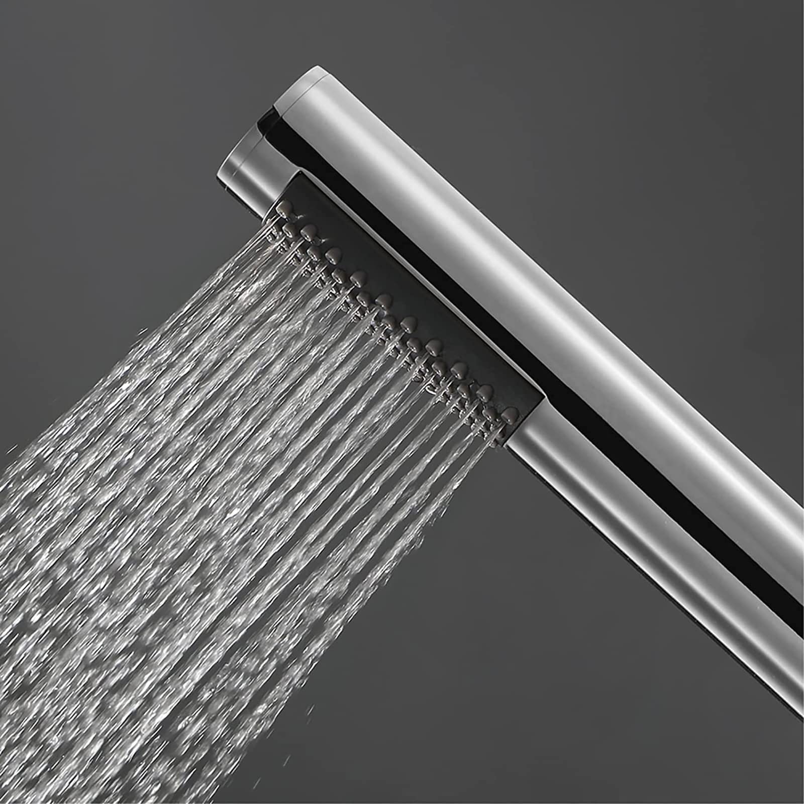 Alcachofa de Ducha Universal Cabezal de Ducha Latón Alta Presión Ducha de Mano con ABS Soporte Giratorio, 1.5M Acero Inoxidable Tubo Flexible,Cromo
