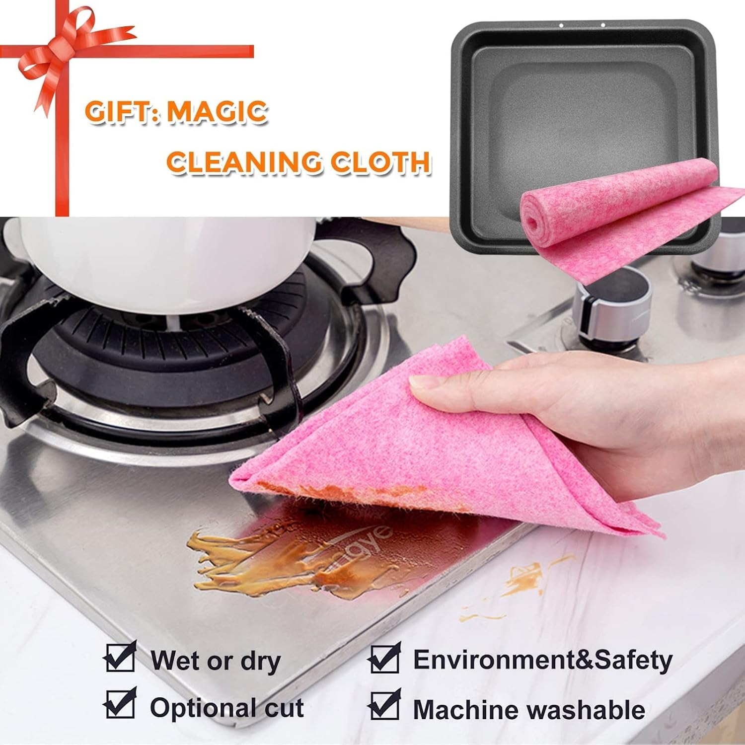 Air Fryer Drip Tray for Instant Vortex Pro, 2 PCS Premium Nonstick Oil Drip Pan for Instant Vortex Plus Innsky Chefman PowerXL Air Fryers, Dishwasher Safe