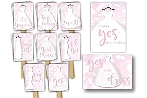 Say Yes to the Dress Signs Paddles (25 Pieces) for Bridal Dress...