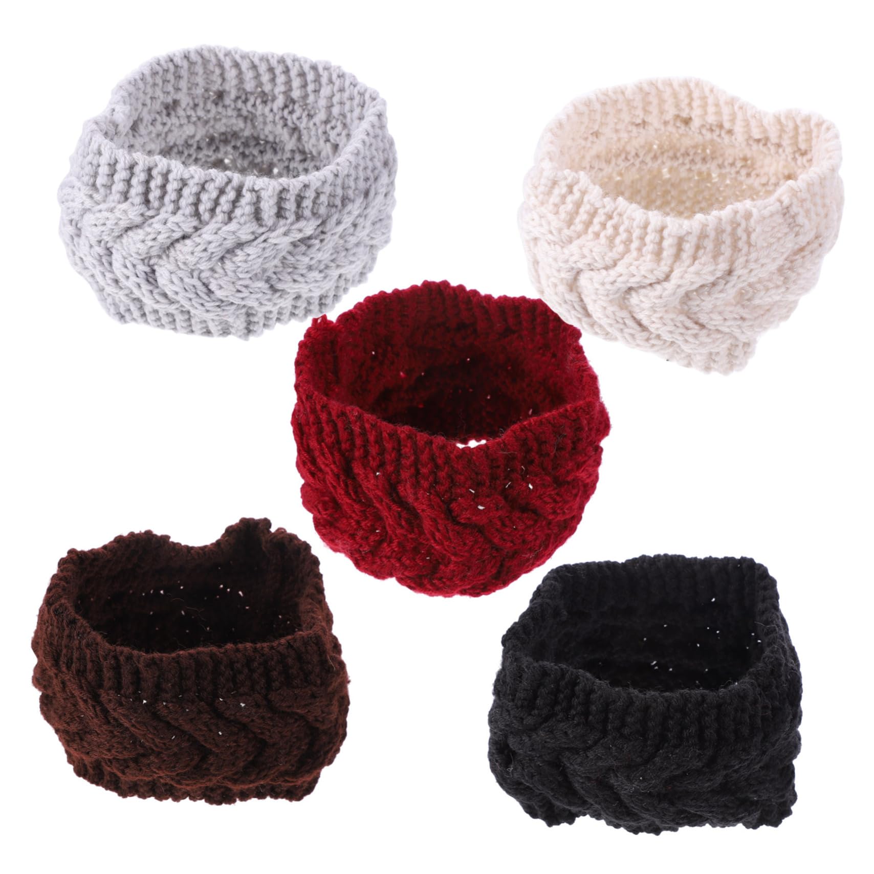 WRITWAA Warm Headband Women Knitted Headband Ear Warmer Hair Bands for Outdoor Activities