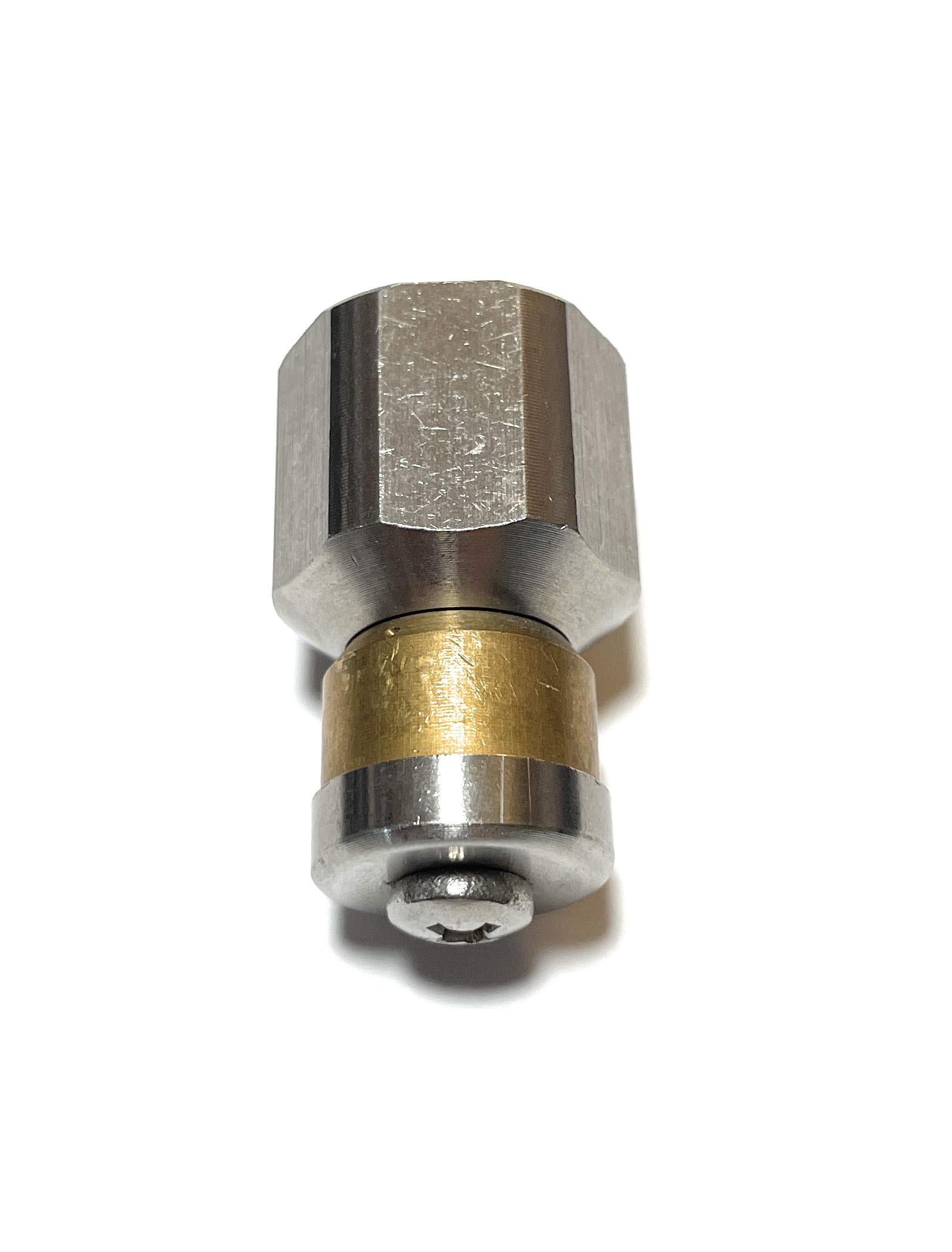Buse Rotative De Nettoyage Pour Kärcher, Nilfisk - Raccord 3/8 IG, Alésage 0.45, En Acier Inoxydable