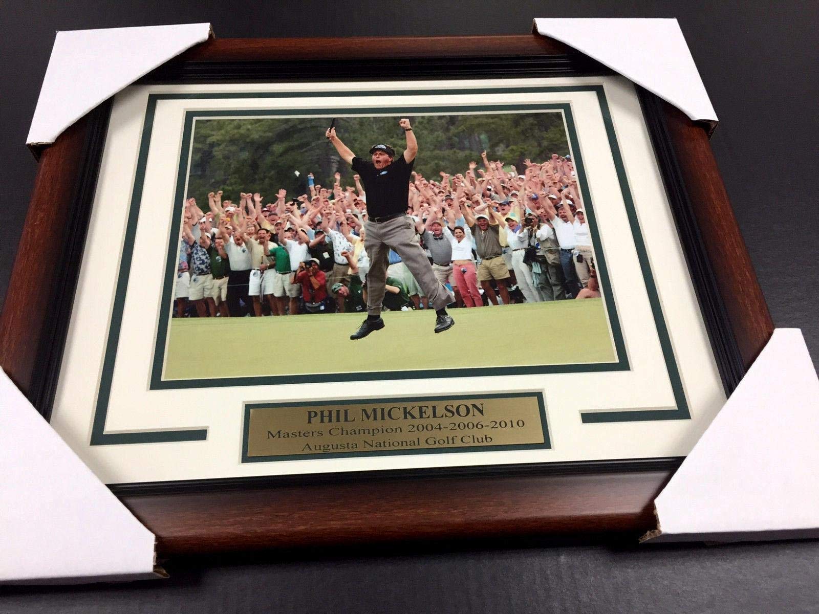Phil Mickelson 2004 2006 2010 Augusta Masters Champion 8x10 Photo Framed - Golf Plaques and Collages
