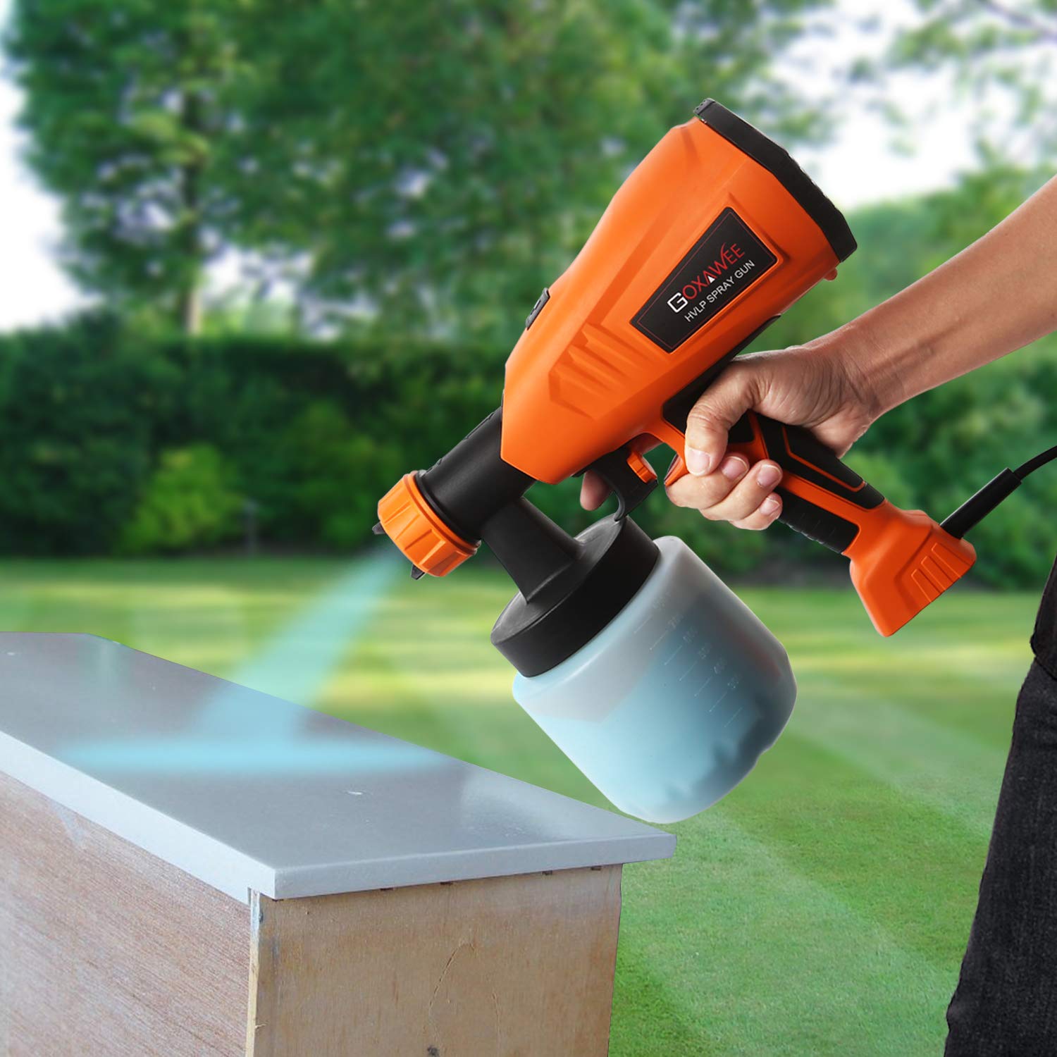 Buy GOXAWEE HVLP Paint Sprayer, 400W Electric Spray Gun, 800ml