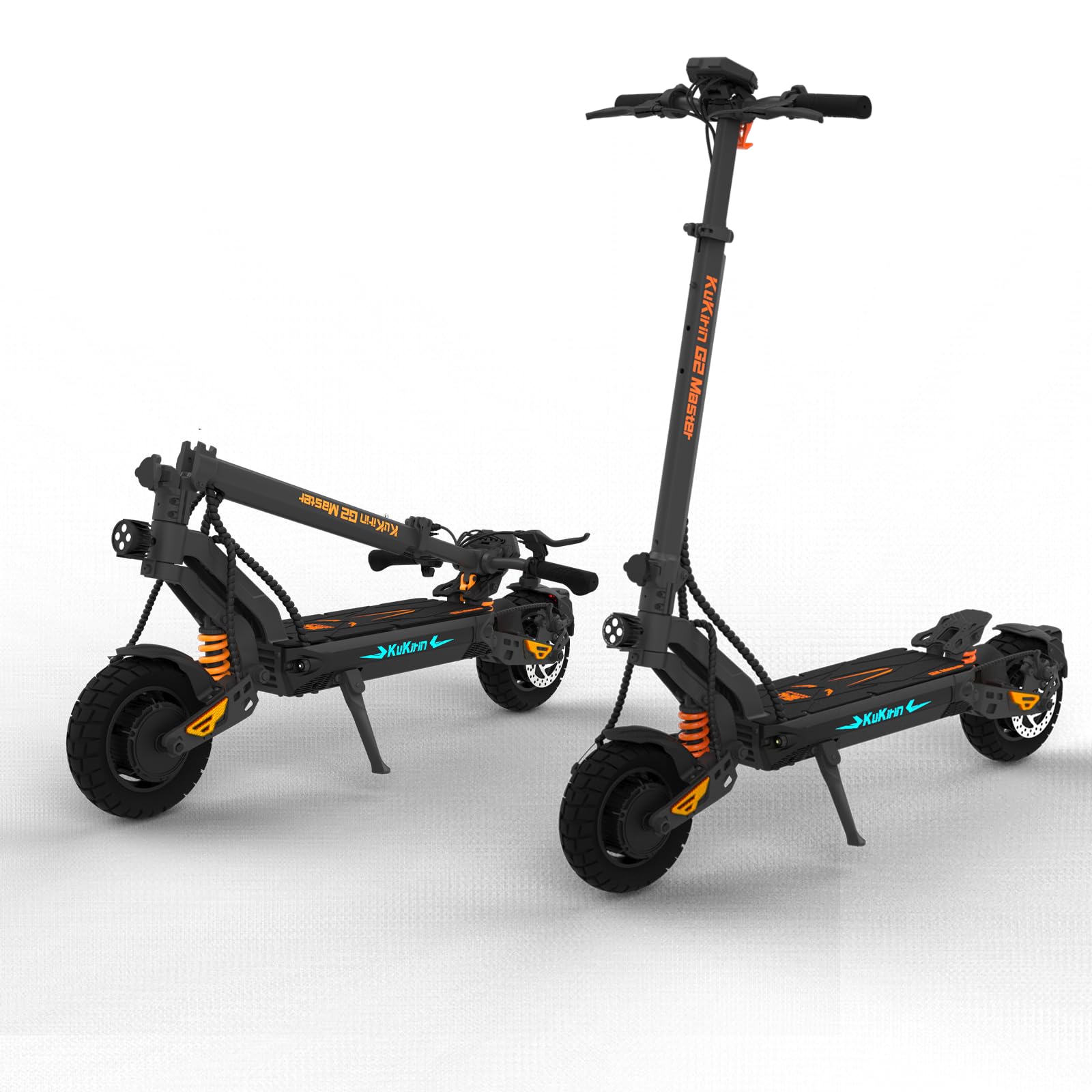 KuKirin G2 Master Patinete Eléctrico Adultos 52V 20.8Ah hasta 70km Autonomía, Doble Motor, Suspensión Hidráulica, Pantalla LCD, Plegable, IP54, 120kg