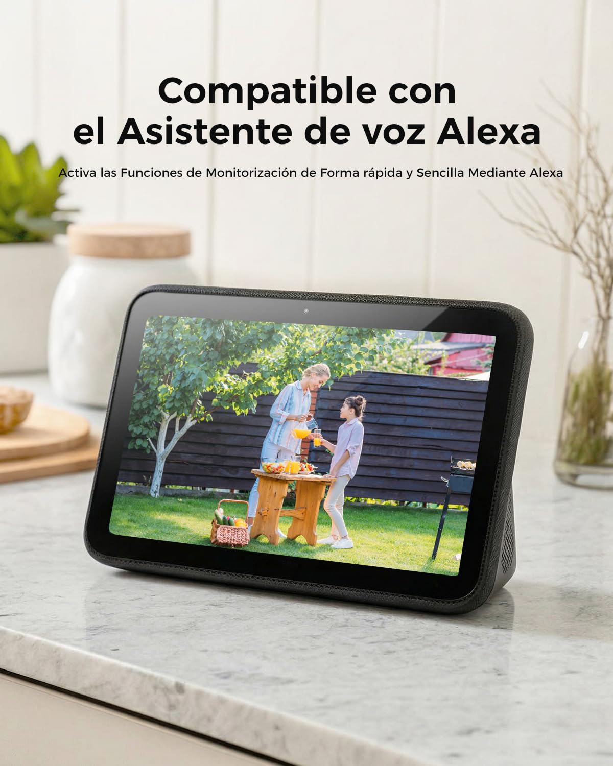 2K Cámara de Vigilancia WiFi Exterior Solar,360° PTZ,Sin Cables | Panel Solar Integrado, Carga en Días Nublados, Detección Humana PIR, Alerta de Peligro, Visión Nocturna Color, IP66