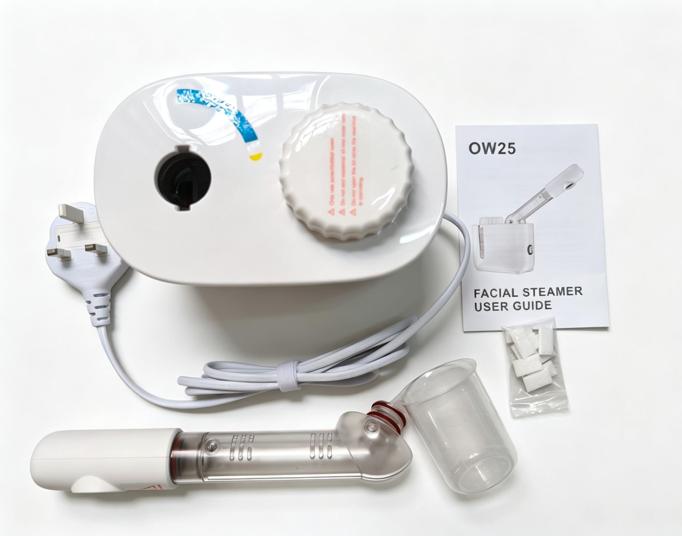 Vaporizzatore facciale portatile e sauna per il viso con design aromaterapia per la cura della persona a casa o in salone di bellezza idratante per la cura della pelle (bianco 150 ml)