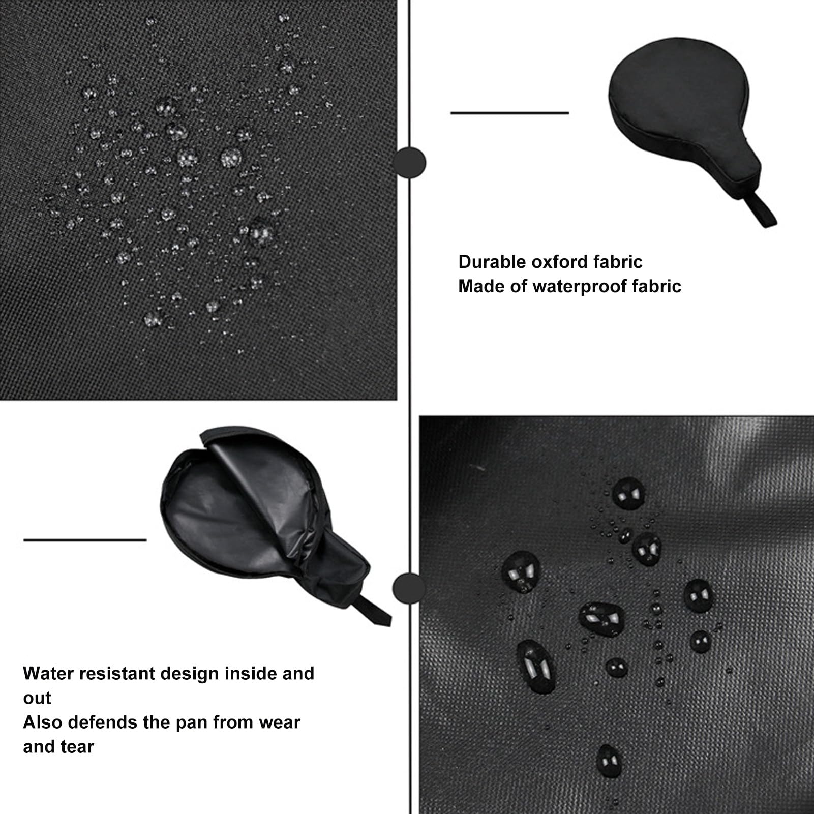 Gsycle 600d Oxford Cast Iron Skillet Bag, Portable Lightweight Camping Cookware Storage Bag Frying Pan Container with Zip for Home Outdoor Travel