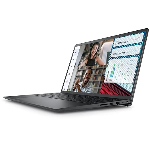 Dell Vostro 3530 Laptop - 13th Intel Core i7-1355U 10-Cores, 8GB RAM, 512GB SSD, Intel UHD Graphics, 15.6" FHD (1920 x 1080) 120Hz 250 nits Anti-Glare LED Backlit Narrow border, Ubuntu - Carbon Black