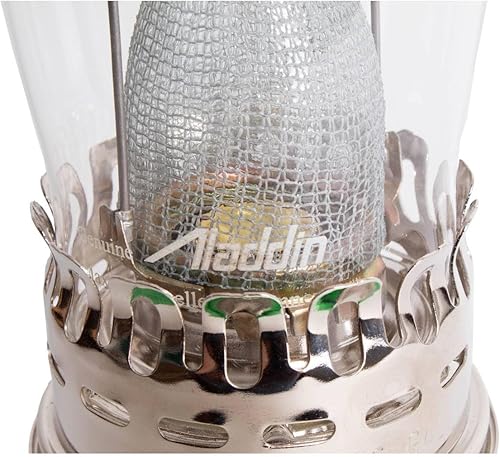 Miniatura 4 de Aladdin Genie III - Lámpara de aceite, iluminación de emergencia interior para estante, mesa o colgante, cuenco de vidrio verde esmeralda con