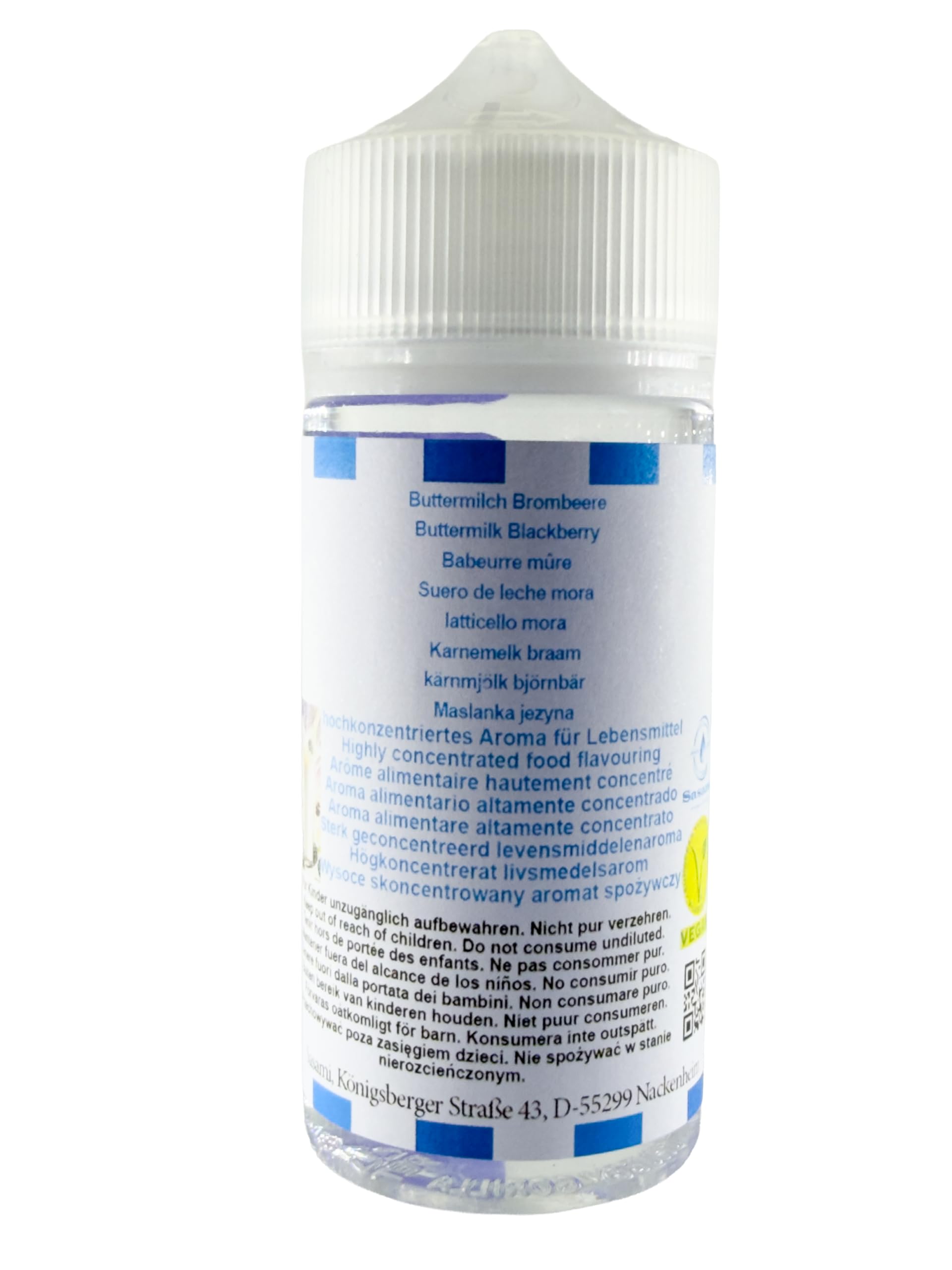 Buttermilch Brombeere Aroma Konzentrat - Vegan - Sasami - 100ml