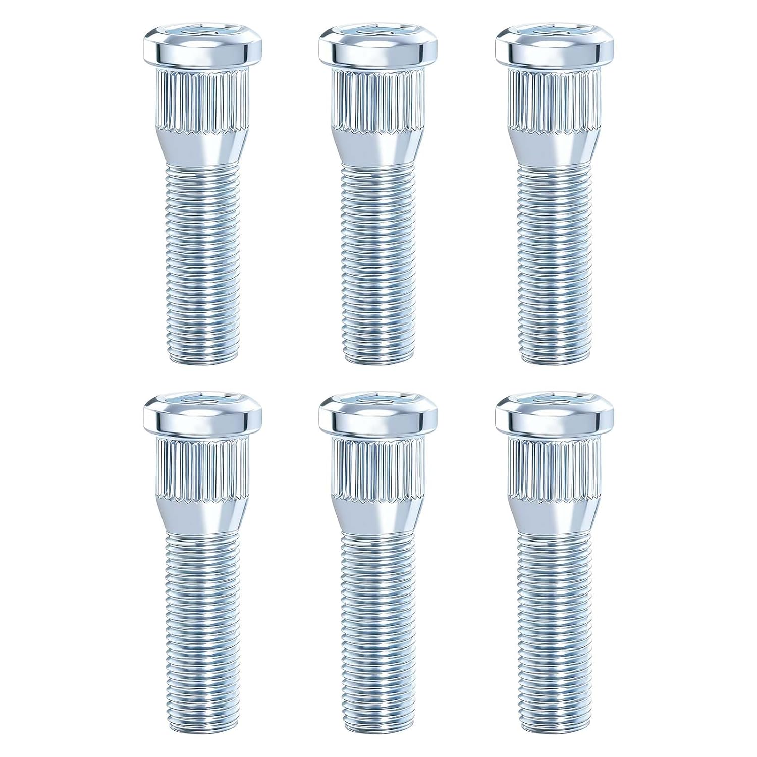 1/2-20 UNF Thread Wheel Studs,55mm(2.2'') Lenght Heavy Duty Trailer Lug Studs Compatible with Utility Trailers, RVs, and Campers,Trailer Lug Bolts Supports 2,000 to 7,000 lb Axle, 24PCS