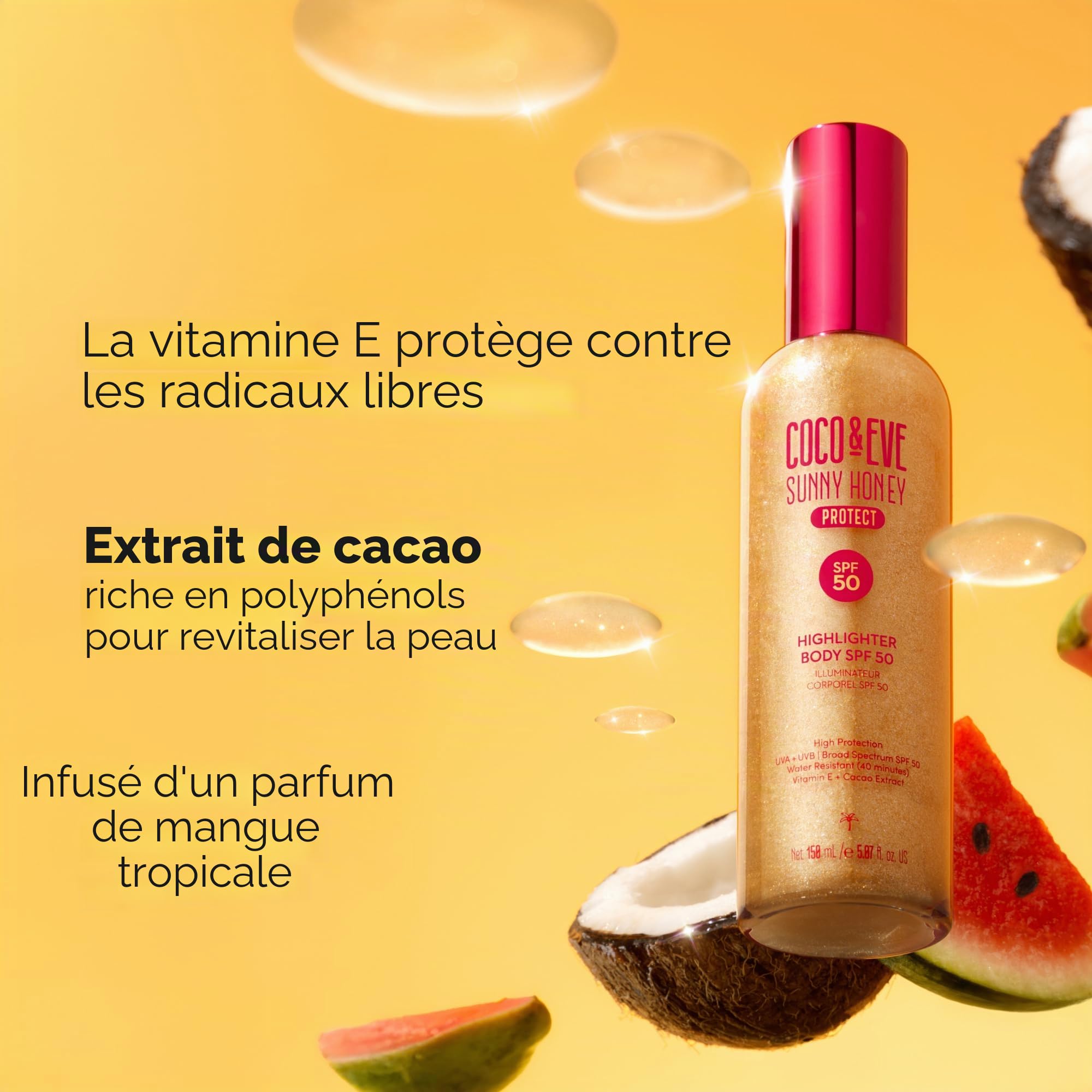 Coco & Eve Surligneur corporel SPF 50 (150 ml)