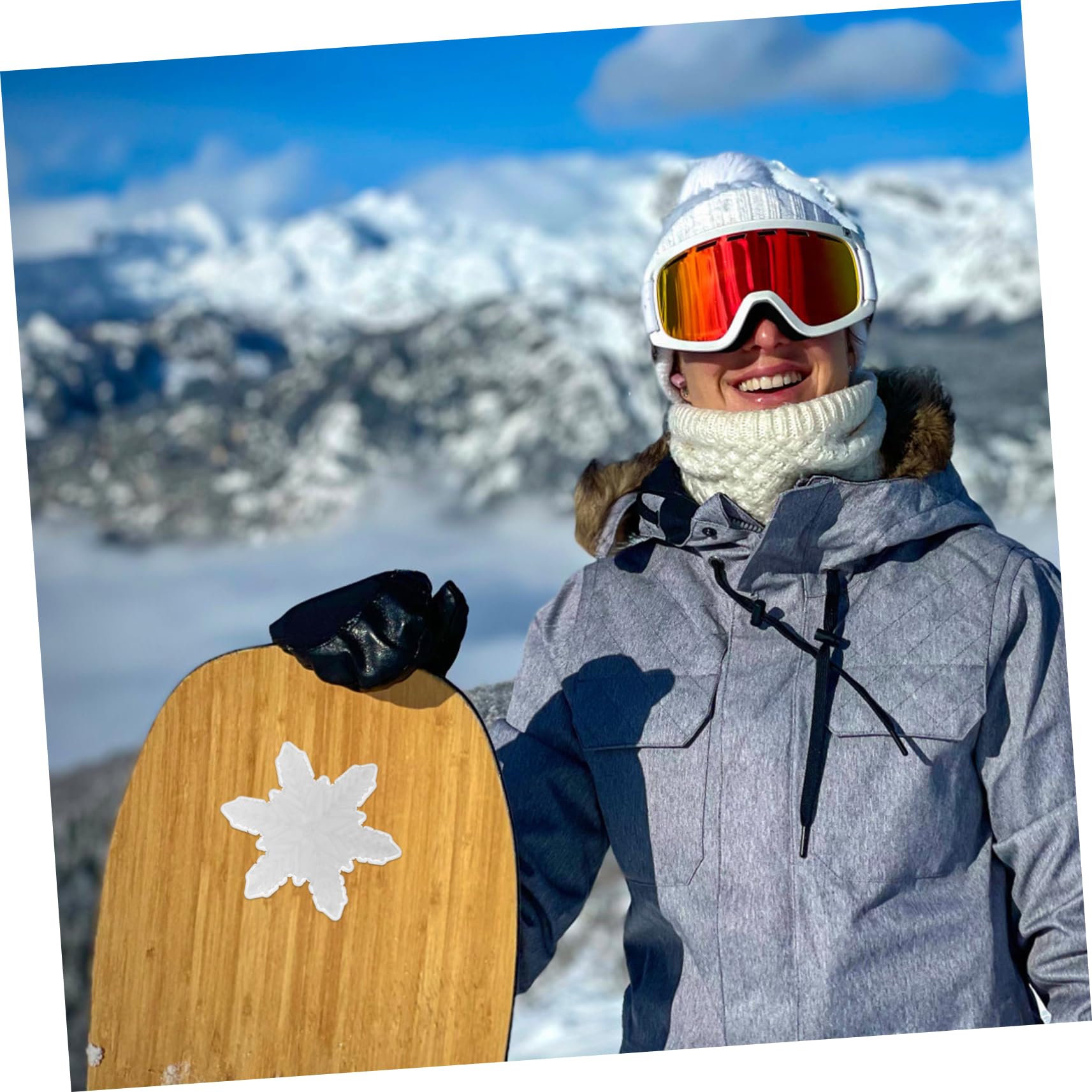 VANZACK Snowboard - Cushion Pad Single Foot Skiing Grip Sticker Transparent Design Strong Adhesive for Secure Skiing for Outdoor Sports Enthusiasts