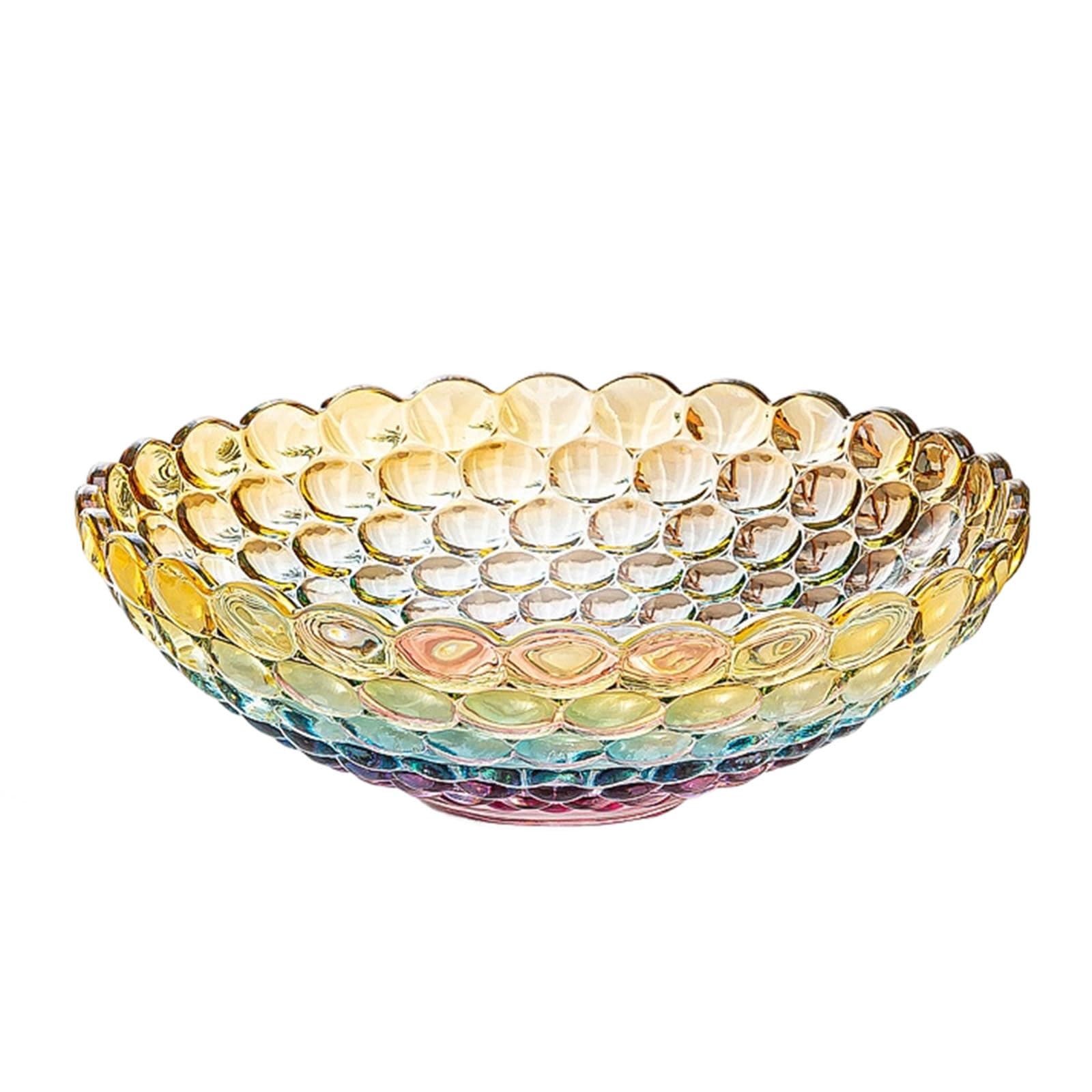 NVOQILIN Sturdy Glass Fruit Bowl Large Capacity Ideal for Parties Home Decoration and Snacks Display Glass Snacks Bowl Large Capacity Stable Base Ideal for Fruits Candies and Nut for Parties and Home