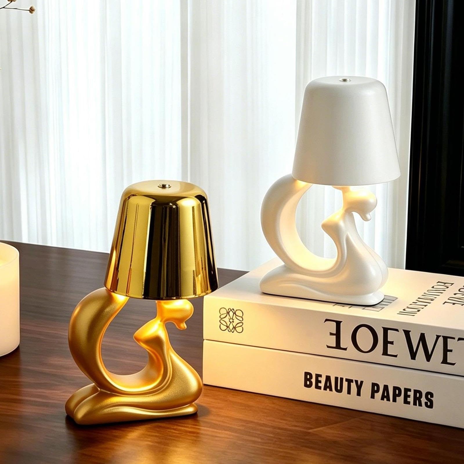 Lampada Da Tavolo A LED, Lampada Da Scrivania A LED Con Decorativa,
