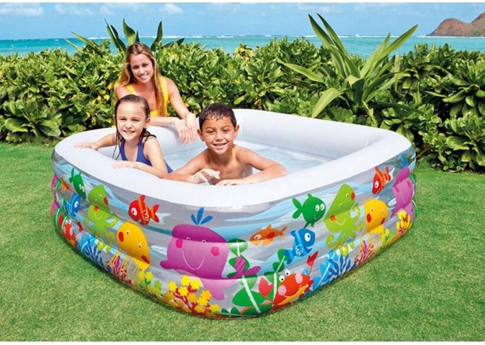 Inflatable Pool Float Lounge 1-3 People Use Family Interaction Pool Party Independent Layered Airbag Height Adjustable Backyard Water Party