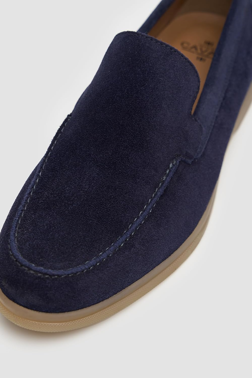 Men’s Suede Leather Slip-On Loafers - Business Smart Casual Moccasin-Style Shoes