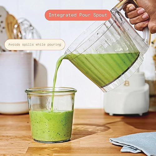 Miniatura 5 de Hermoso picador de alimentos de 3 tazas, mini procesador eléctrico con cuenco de vidrio, sin BPA, hoja de acero inoxidable, apto para lavavajillas,